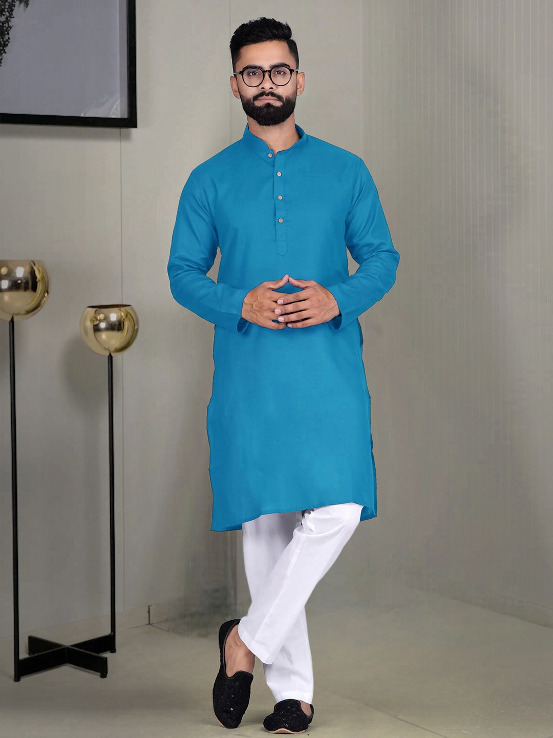 

Moda Rapido Men Kurta, Blue