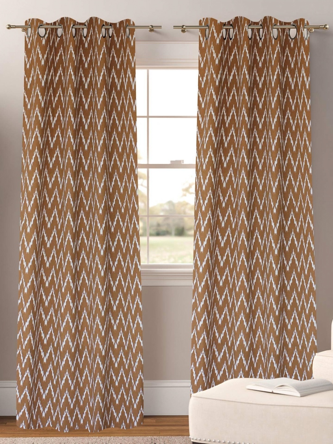 

Dekor World Multicoloured Set of 2 Door Curtain, Multi