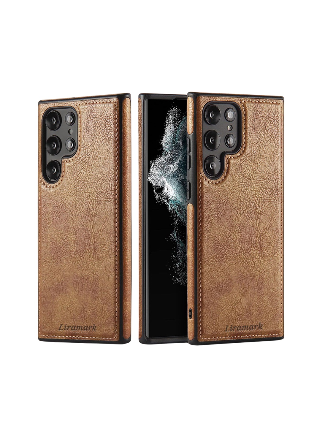 

LIRAMARK Samsung Galaxy S22 Ultra Fashion Mobile Accessories, Brown