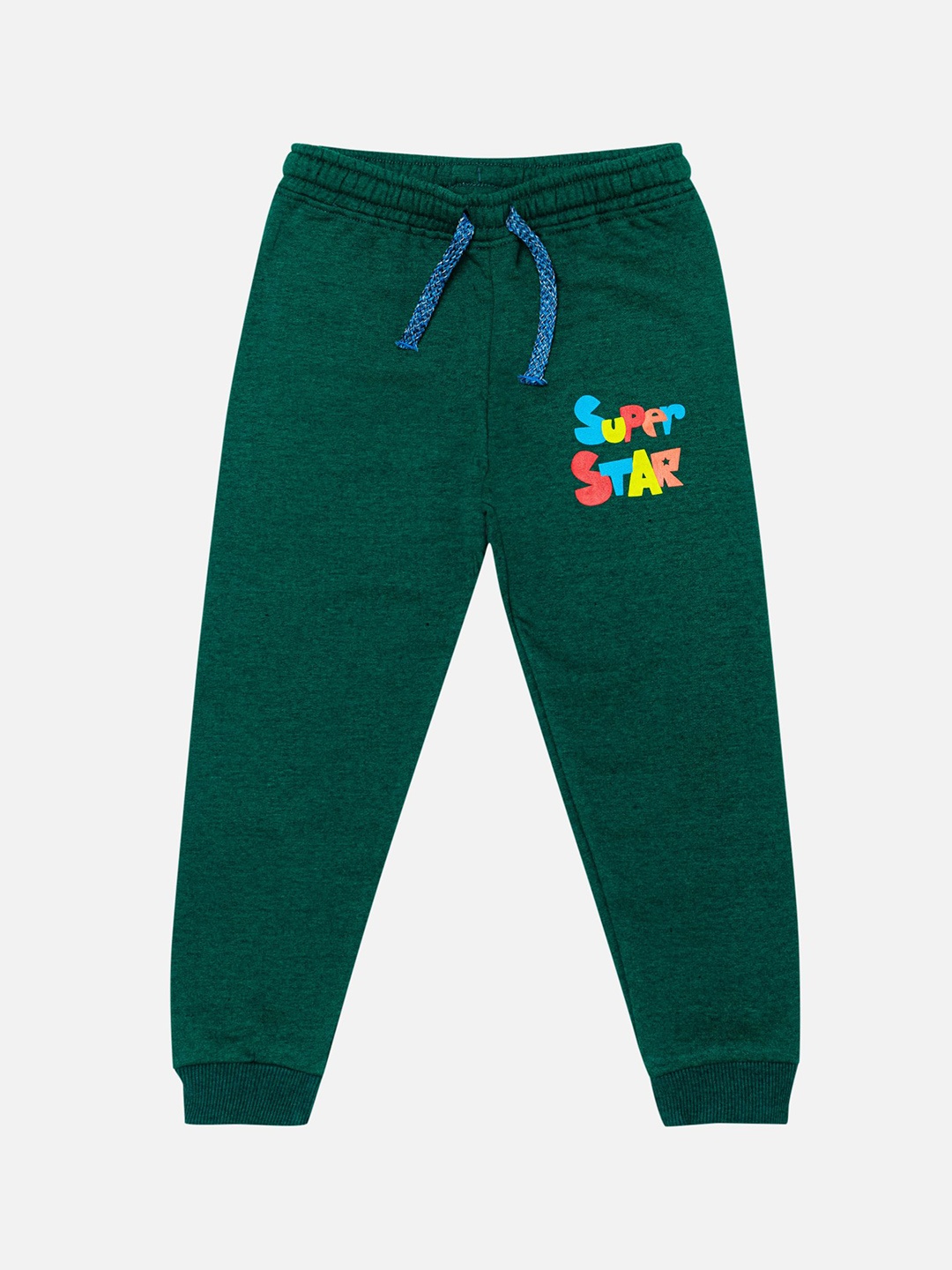 

Bodycare Boys Printed Mid Rise Joggers, Green