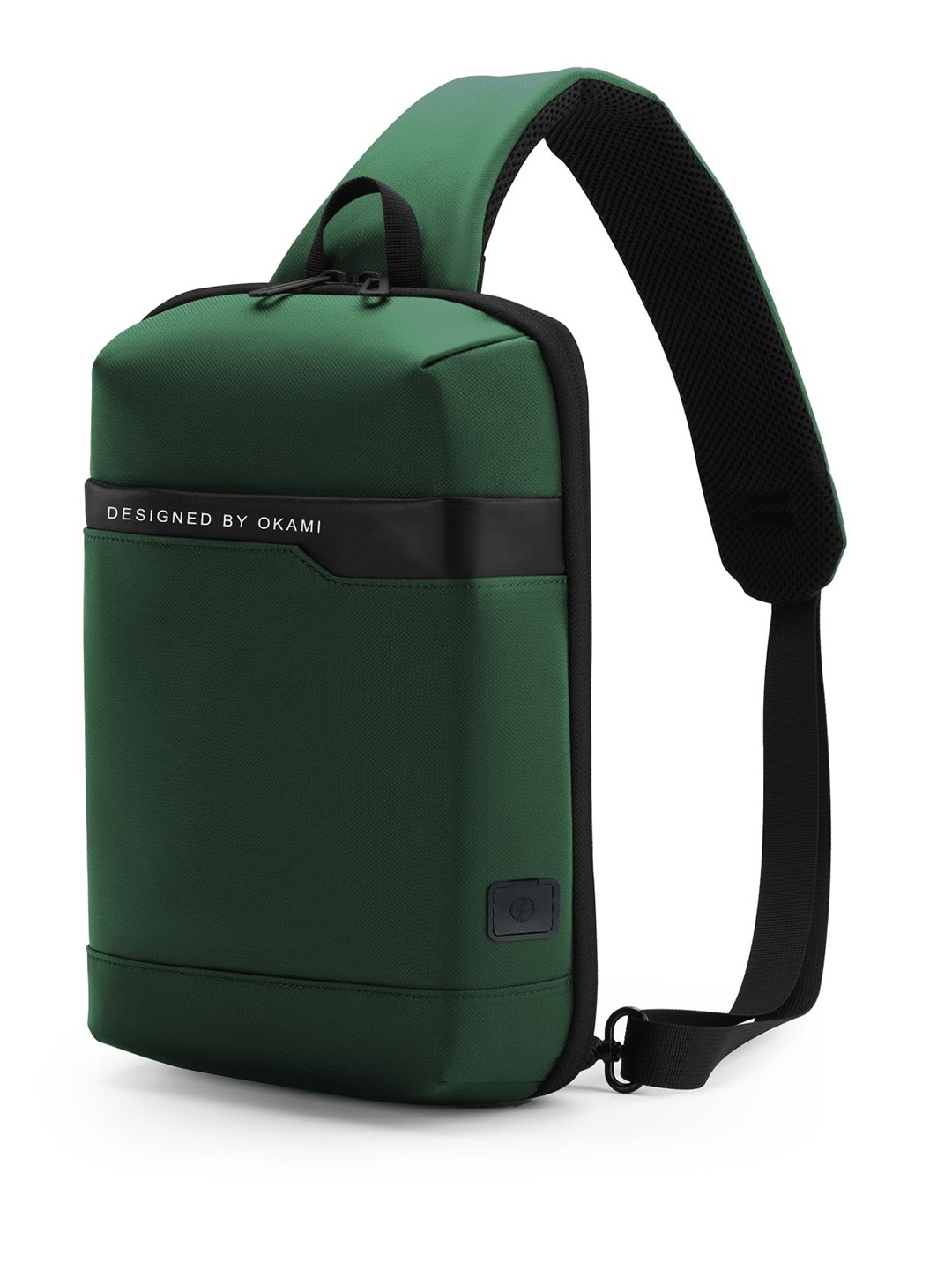

OKAMI Sling Backpack With USB Charging Port, Green