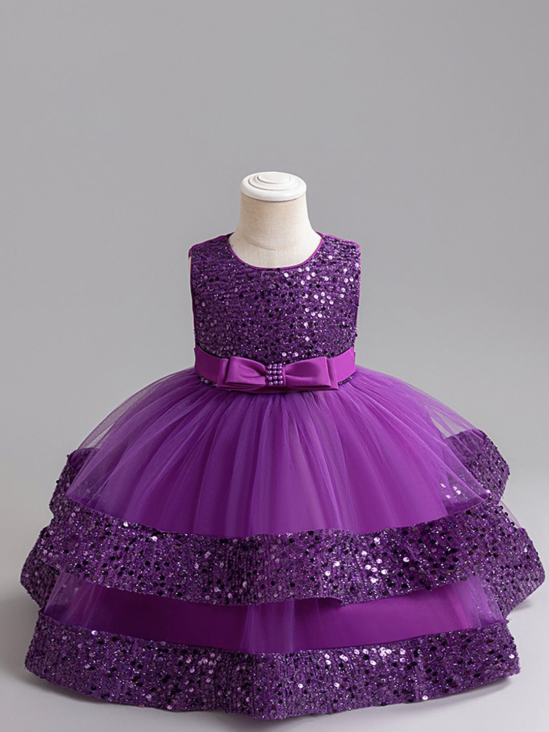 

LULU & SKY Empire Dress, Purple