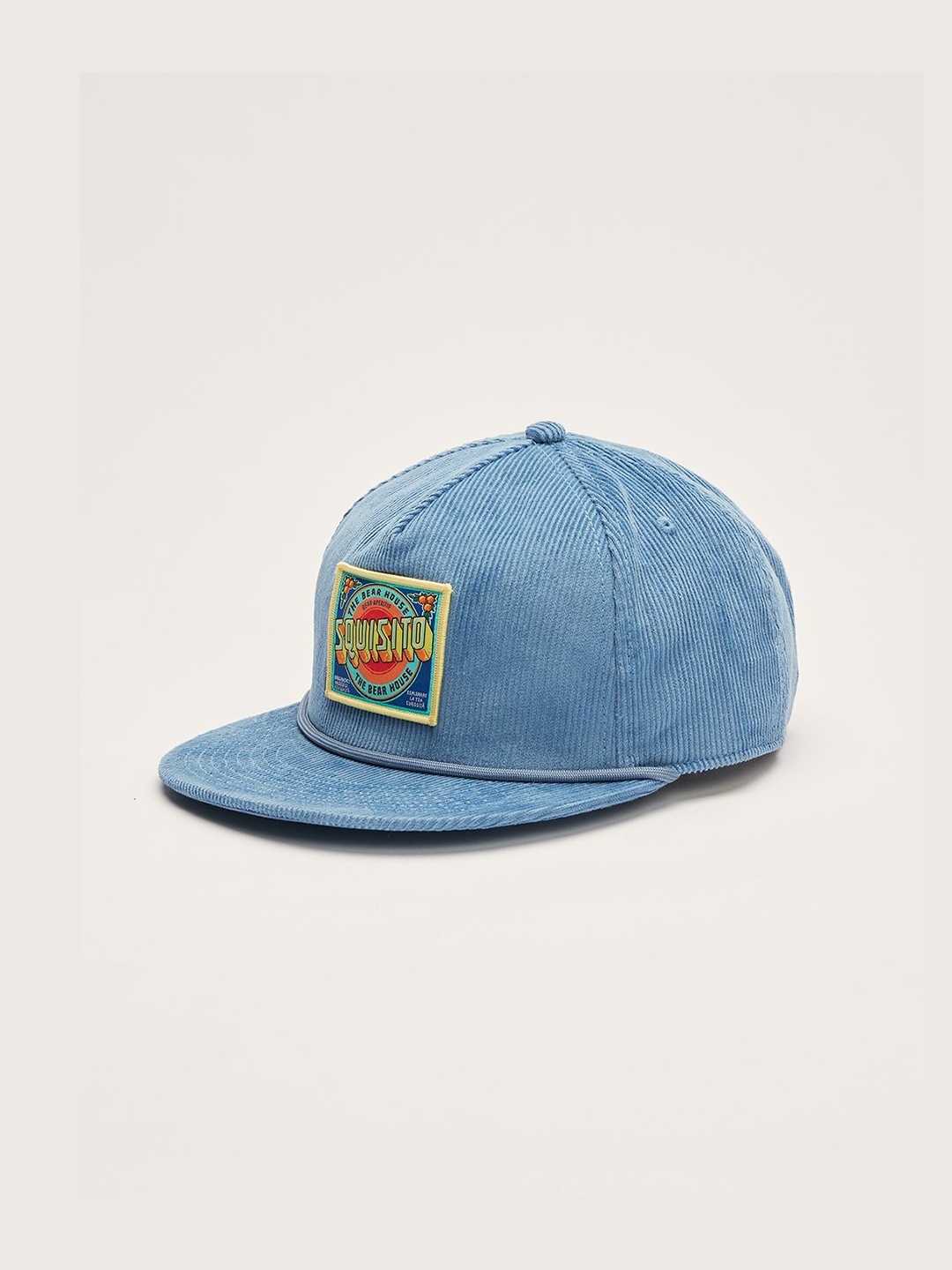 

THE BEAR HOUSE Men Printed Baseball Cap, Blue