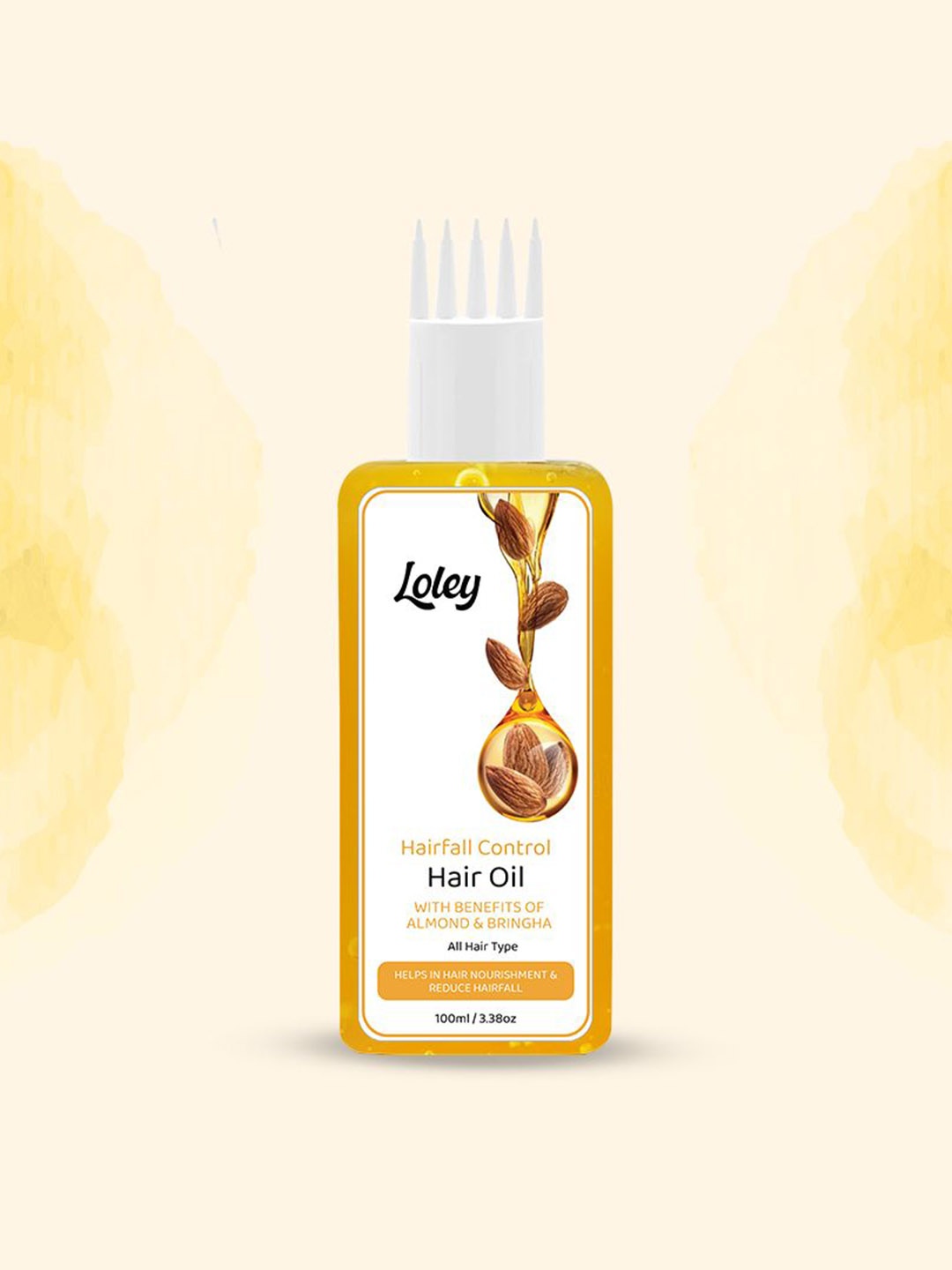 

LOLEY Hair Fall Control Hair Oil With Almond And Bhringraj - 100 ml, Rust