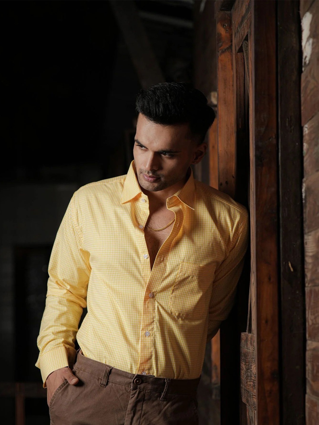 

JOHN ELLIES Men Standard Opaque Formal Shirt, Yellow