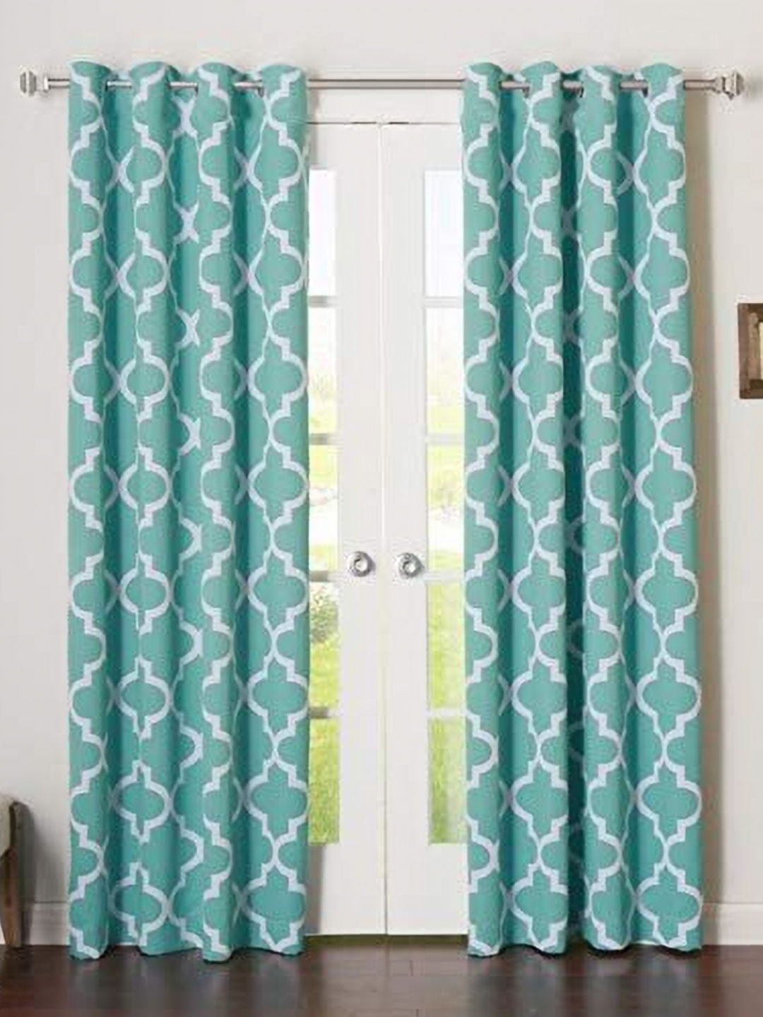 

Dekor World Multicoloured Set of 2 Window Curtain, Multi