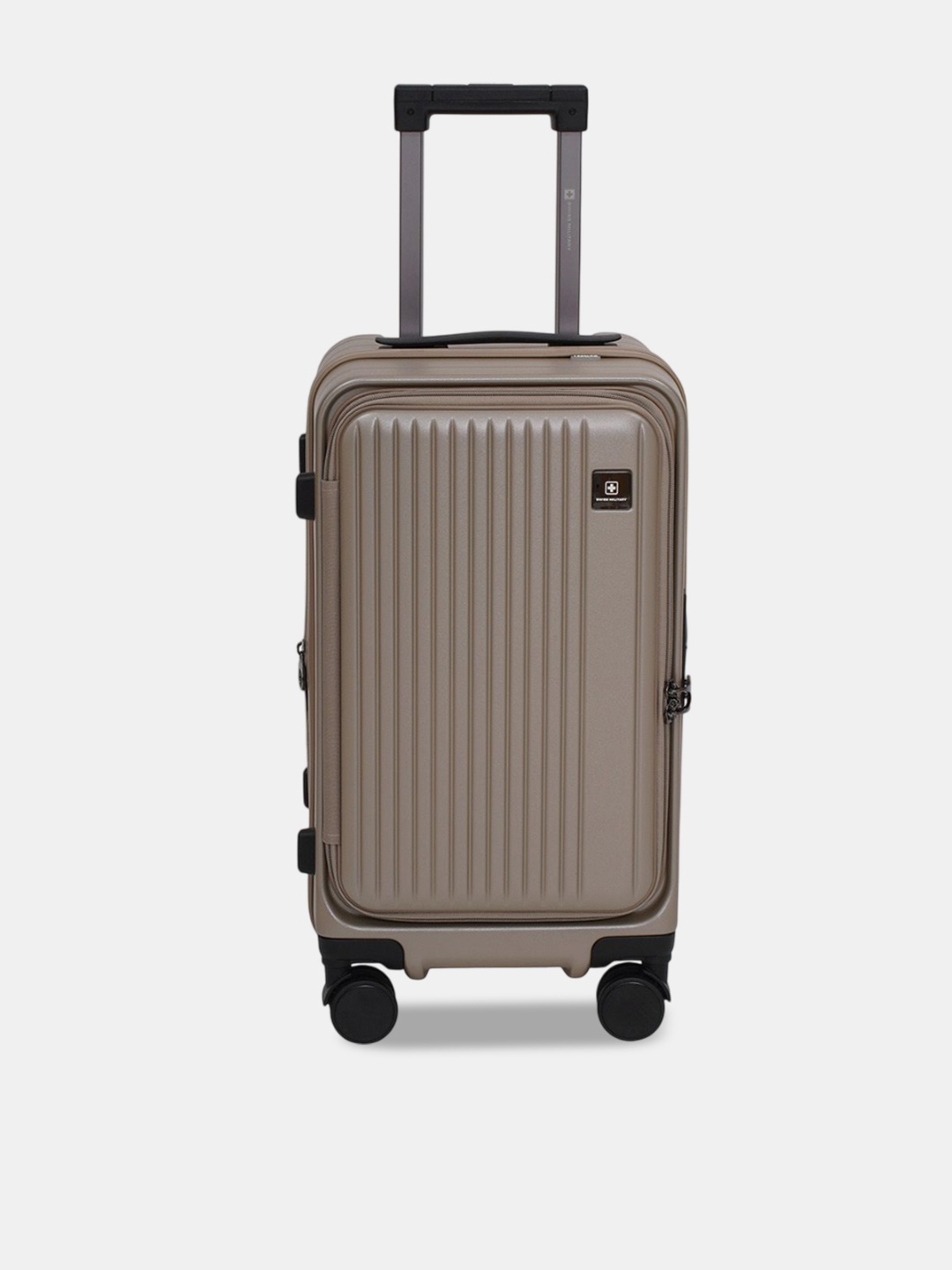 

SWISS MILITARY Hard Sided Trolley Bag, Brown