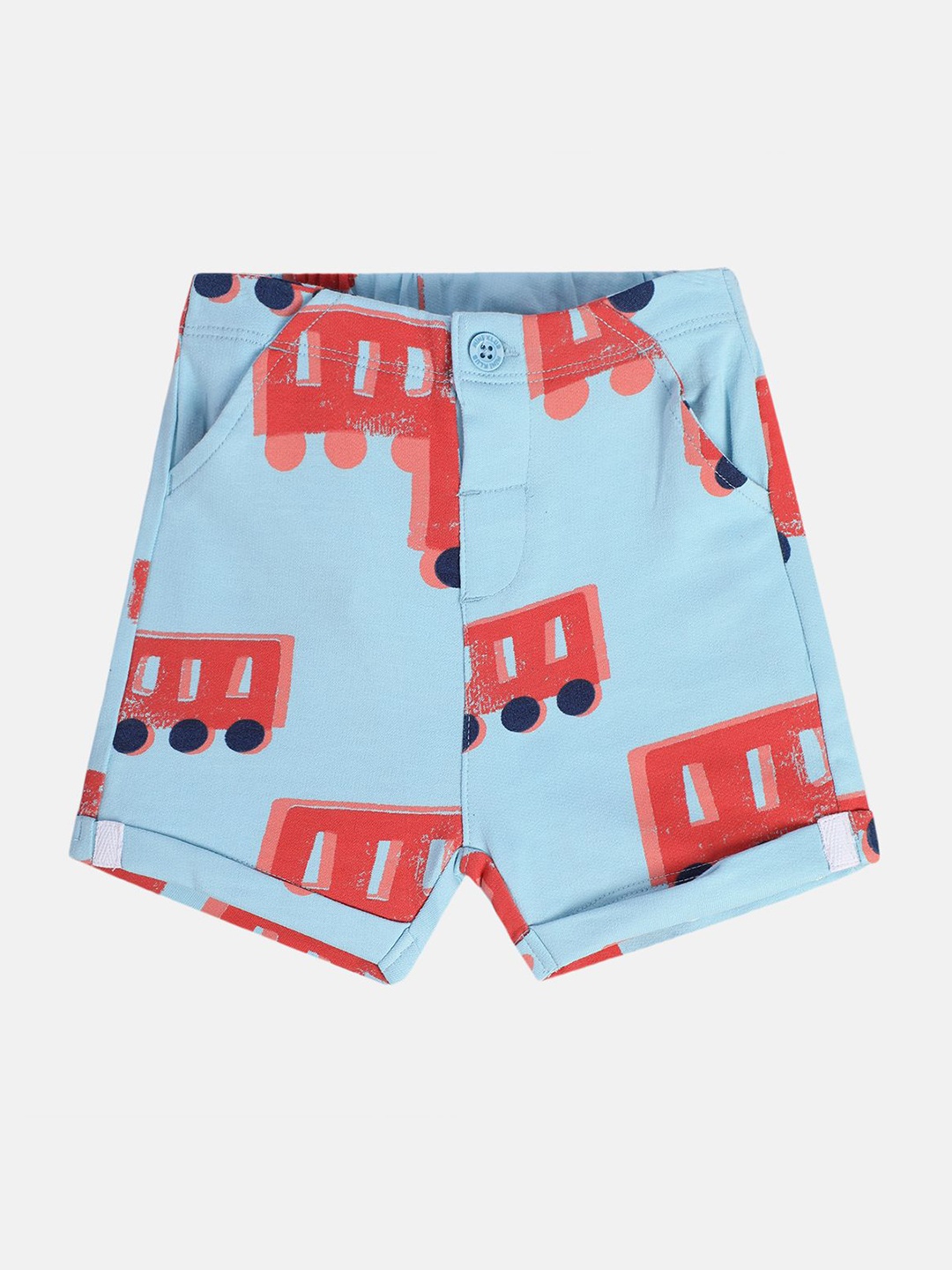 

MINI KLUB Boys Printed Shorts, Blue