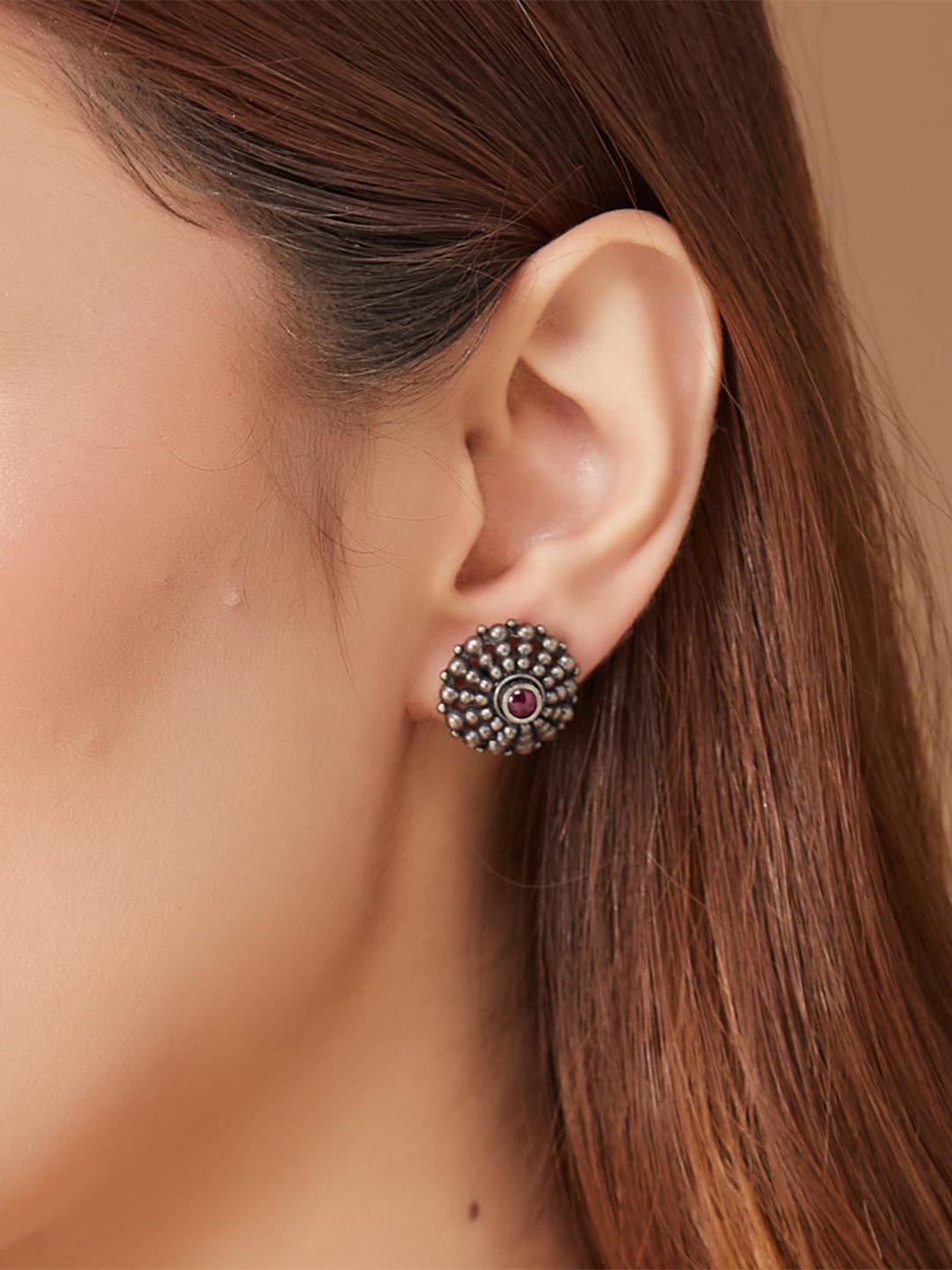 

Fabindia Contemporary Studs Earrings, Silver