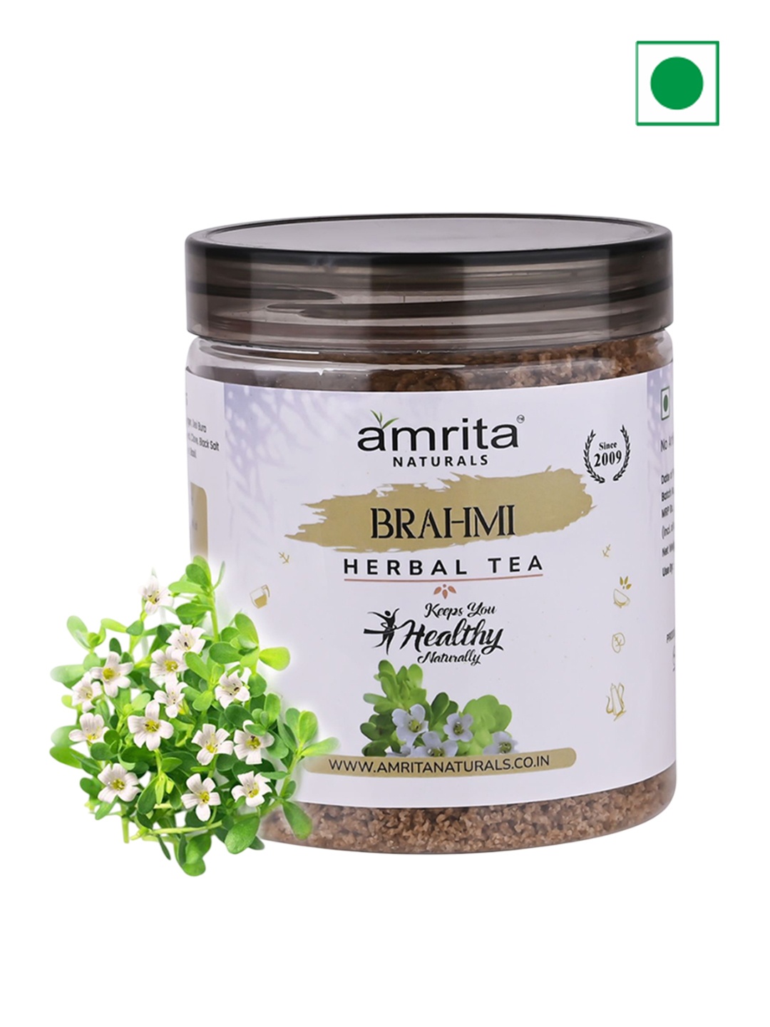 

Amrita Naturals Bramhi Herbal Tea - 250 g, Transparent