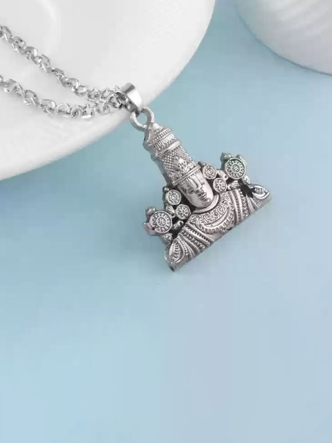 

Stylewell Silver-Plated Contemporary Pendants with Chains