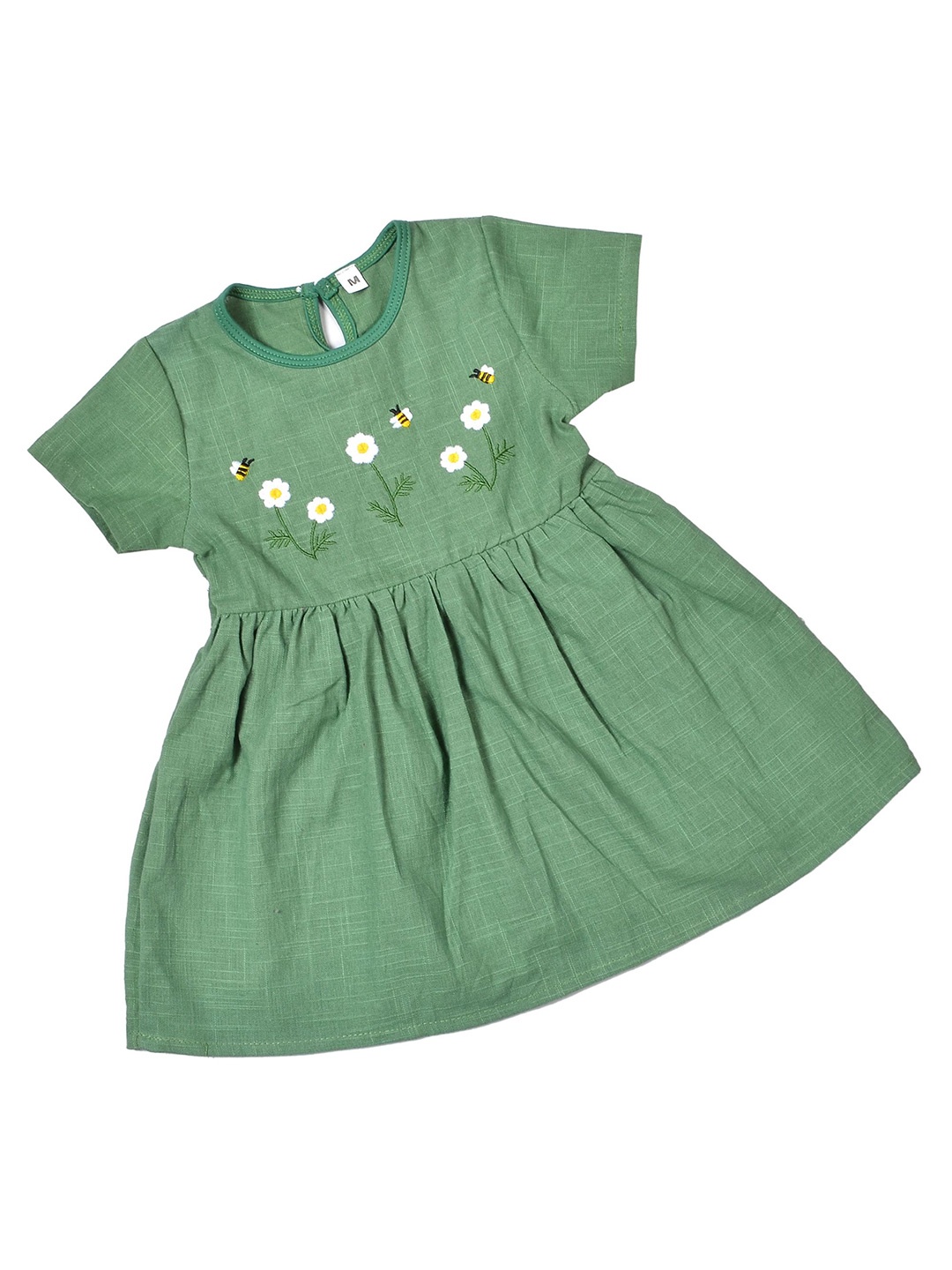 

BAESD Embroidered A-Line Dress, Green
