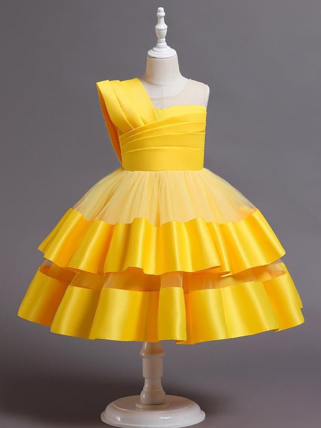 

LULU & SKY Empire Midi Dress, Yellow