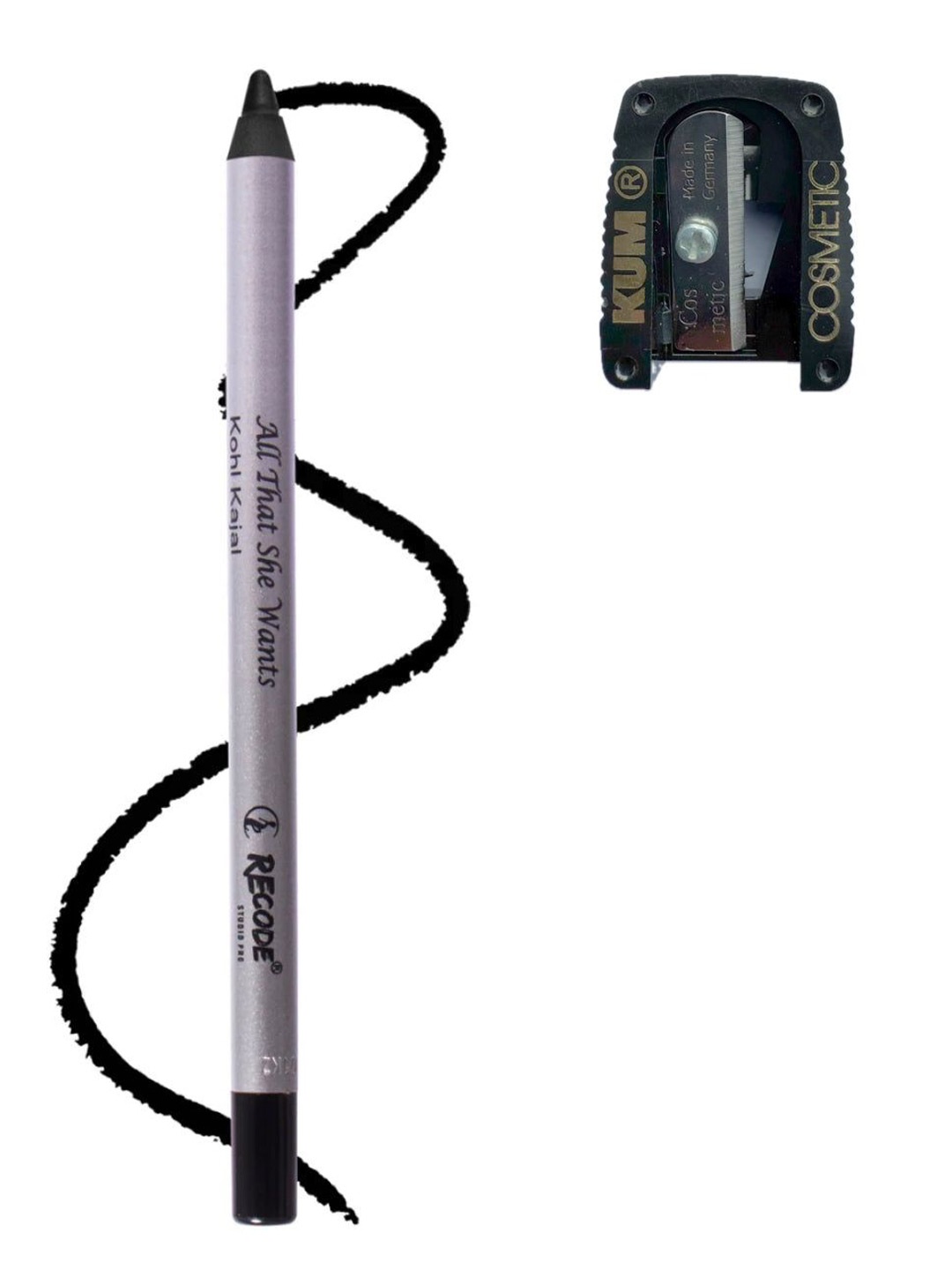 

Recode All That She Wants Kohl Kajal Pencil With Sharpener - Black