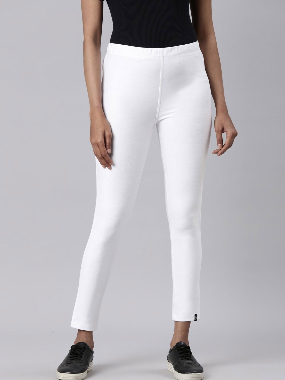 

TWIN BIRDS Women White Plus Coloured Jegging