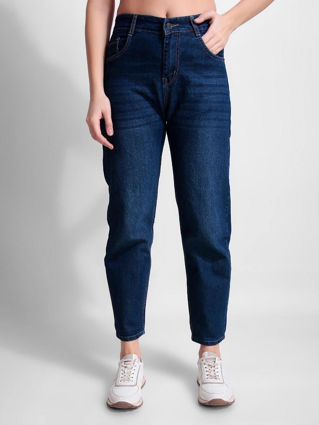 

BAESD Women Comfort Light Fade Stretchable Jeans, Blue