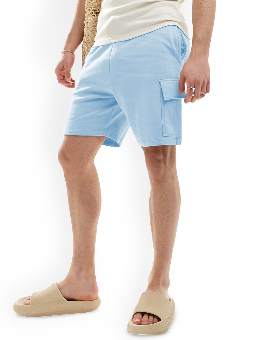 

SZN Men Running Cargo Shorts, Blue