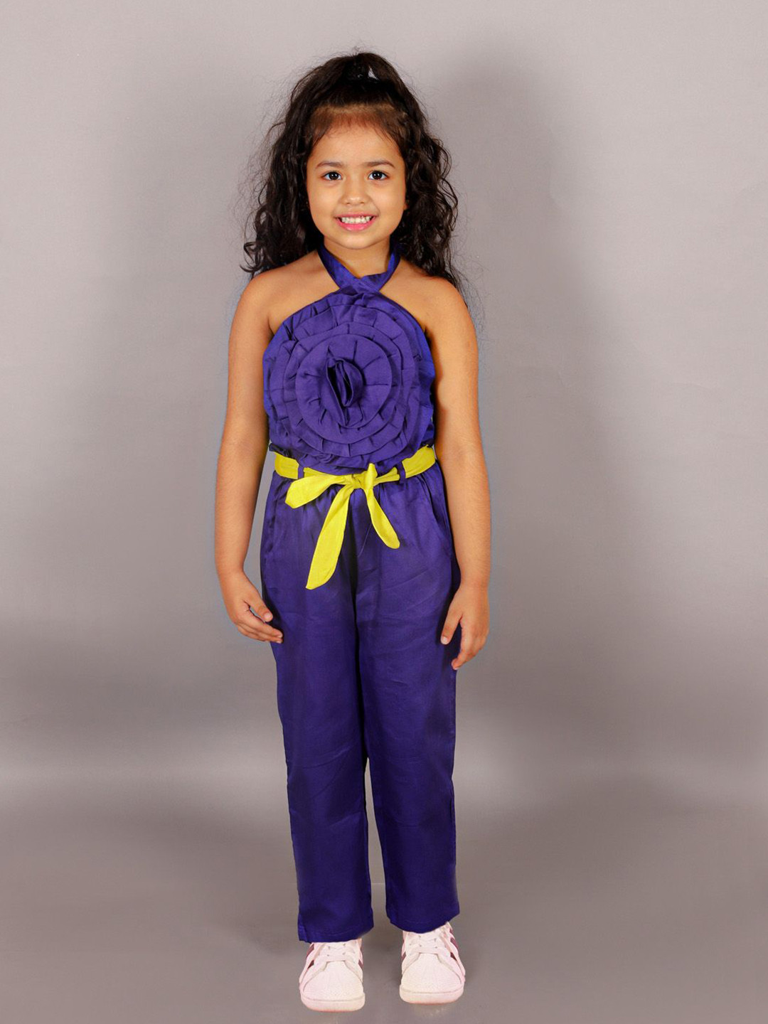 

LIL DRAMA Girls Top with Palazzos, Purple