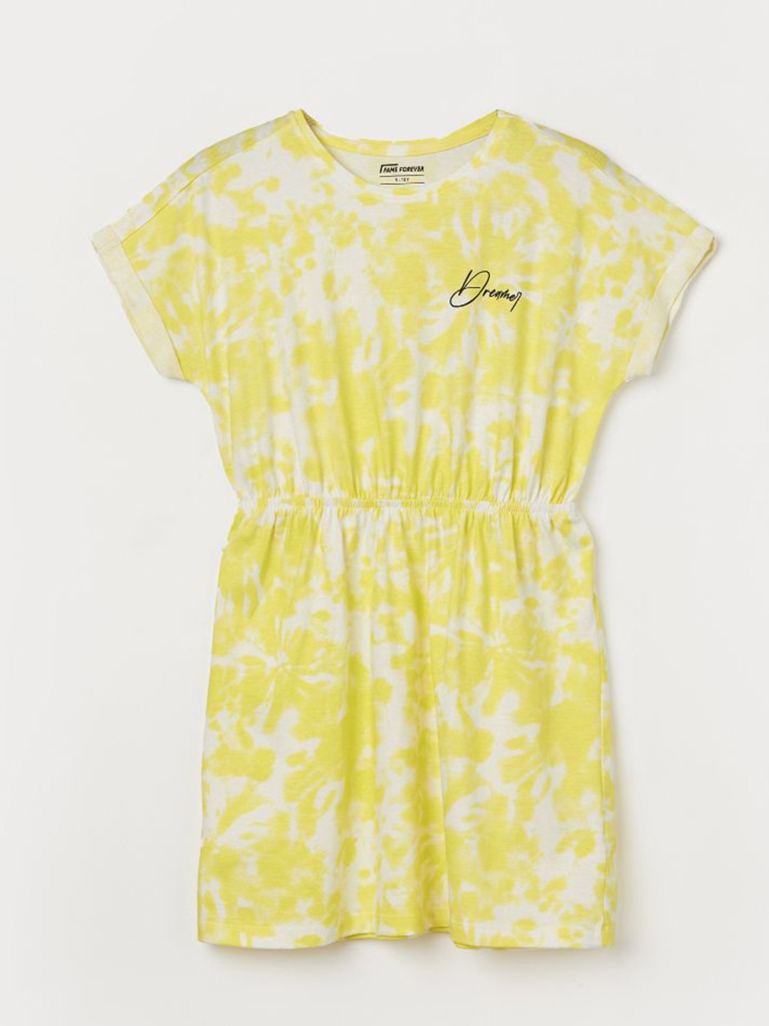 

Fame Forever by Lifestyle Floral Print Fit & Flare Dress, Yellow