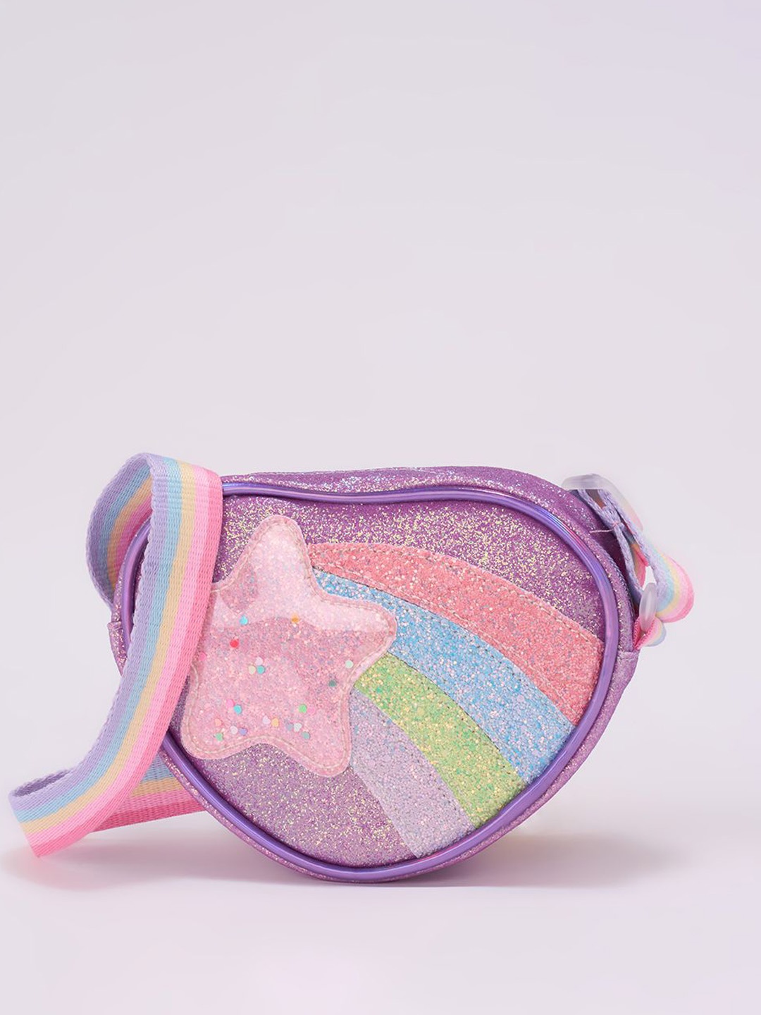 

Pantaloons Junior PU Structured Sling Bag, Purple