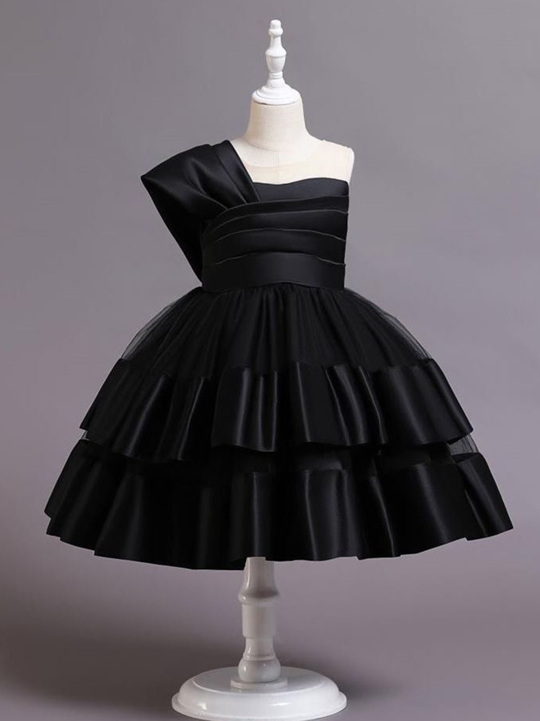 

LULU & SKY Fit & Flare Dress, Black