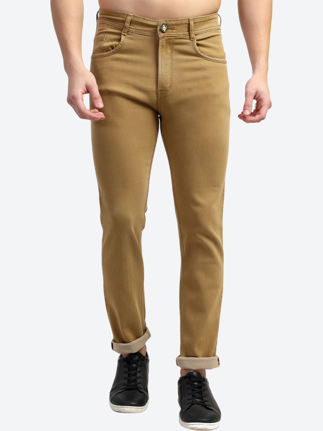 

Plounge Men Stretchable Jeans, Brown