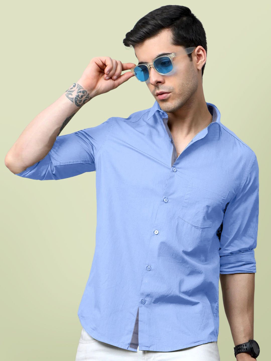 

Moda Rapido Men Standard Opaque Formal Shirt, Blue