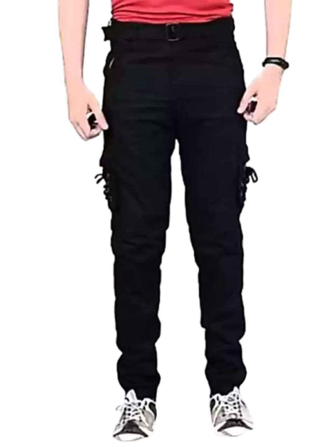 

COMFITS Men Classic Cargos Trousers, Black