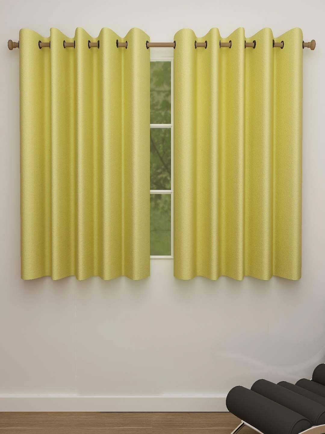 

Dekor World Multicoloured Set of 2 Window Curtain, Multi