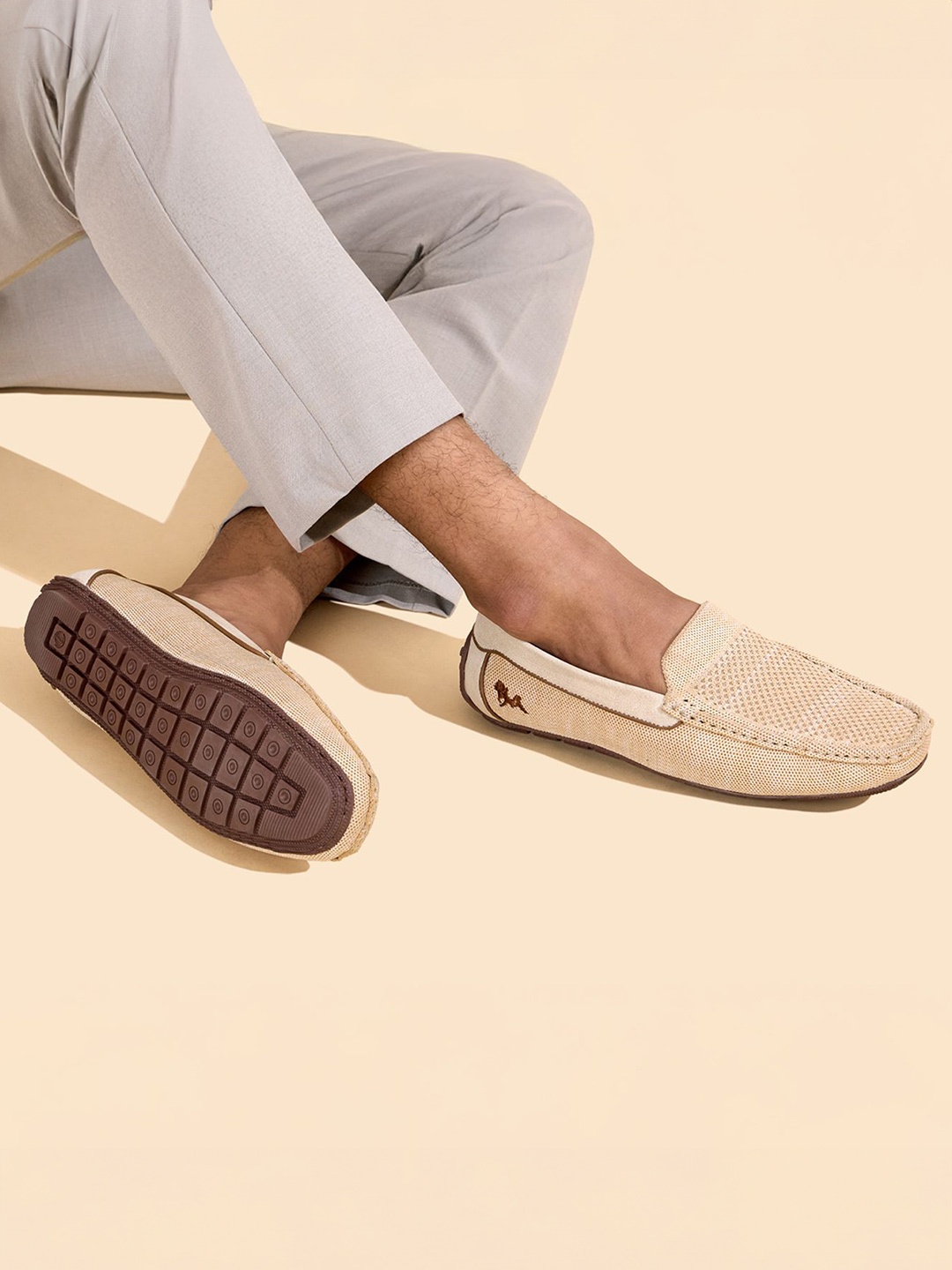 

NEEMANS Unisex Colourblocked PU Fashion, Beige