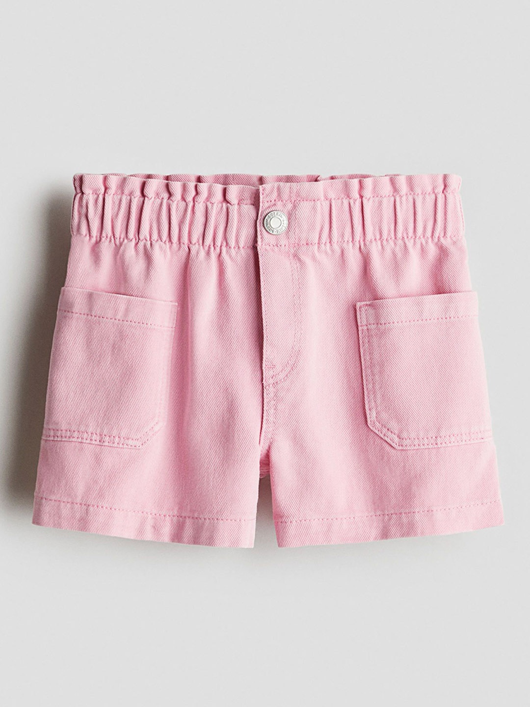 

H&M Loose Fit Denim Shorts, Pink