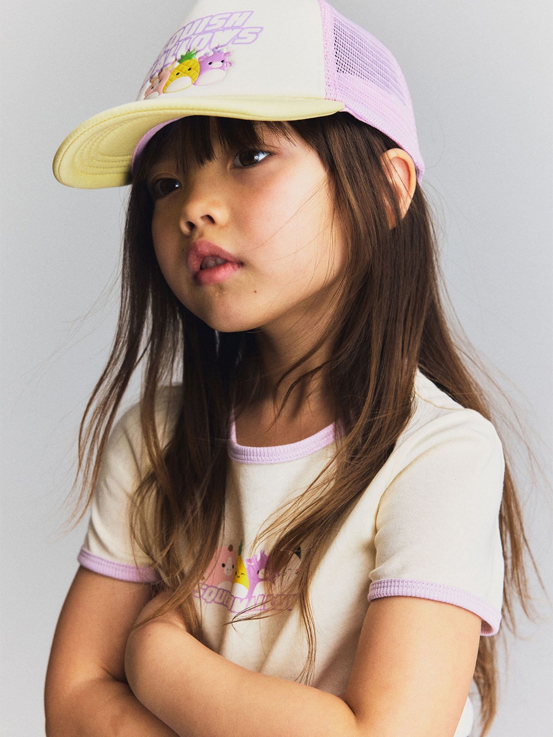 

H&M Printed Trucker Cap, Yellow