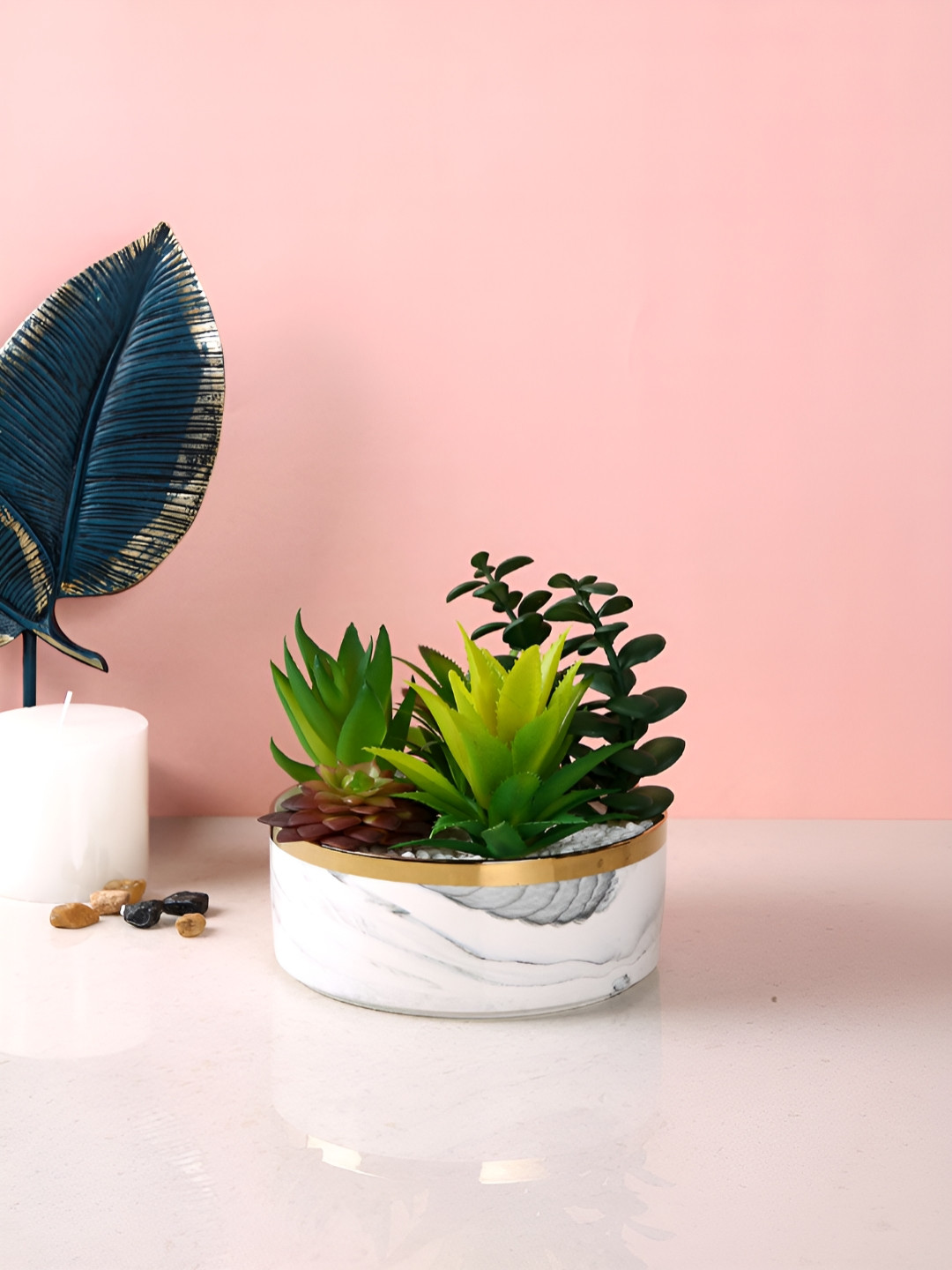 

Myntra Elegant Homes White 1 Pieces Artificial Plant With Pot