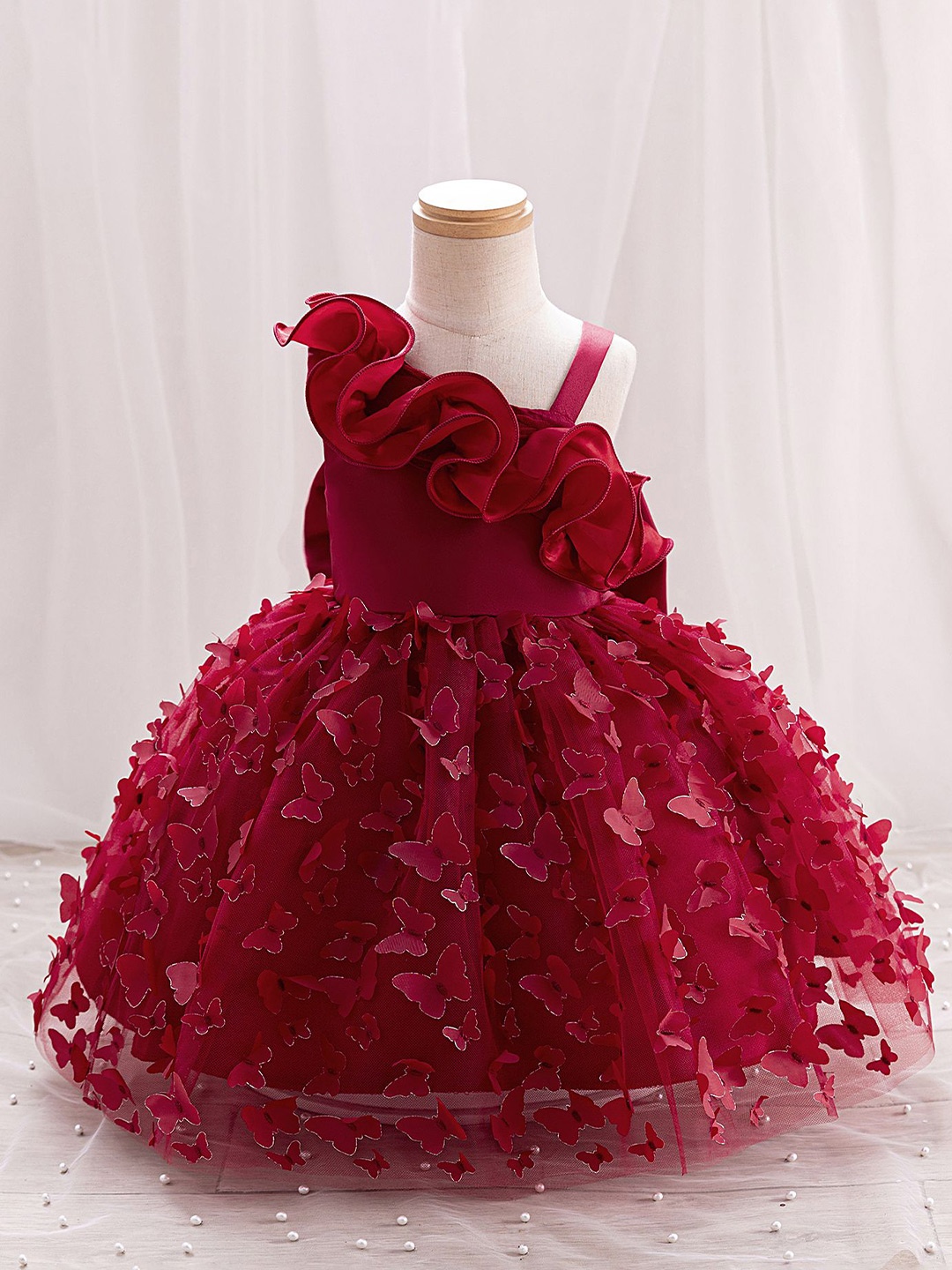 

LULU & SKY Fit & Flare Dress, Red