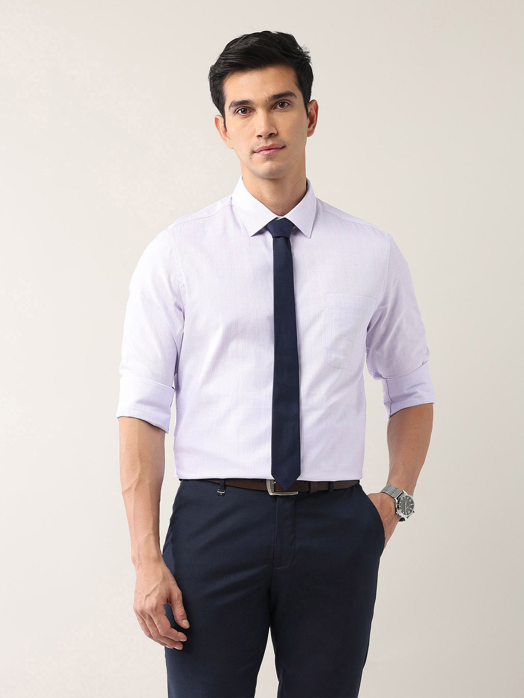 

AD By Arvind Men Shirt, Purple