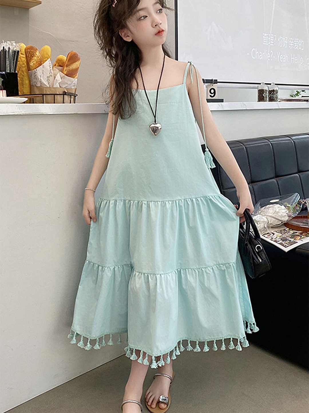 

LULU & SKY A-Line Midi Dress, Blue