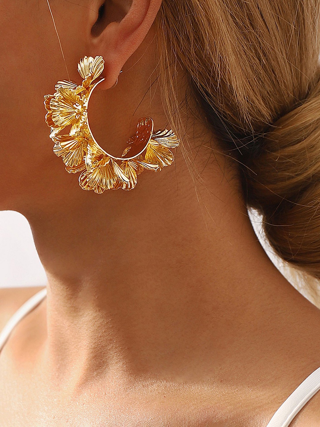 

LULU & SKY Contemporary Studs Earrings, Gold