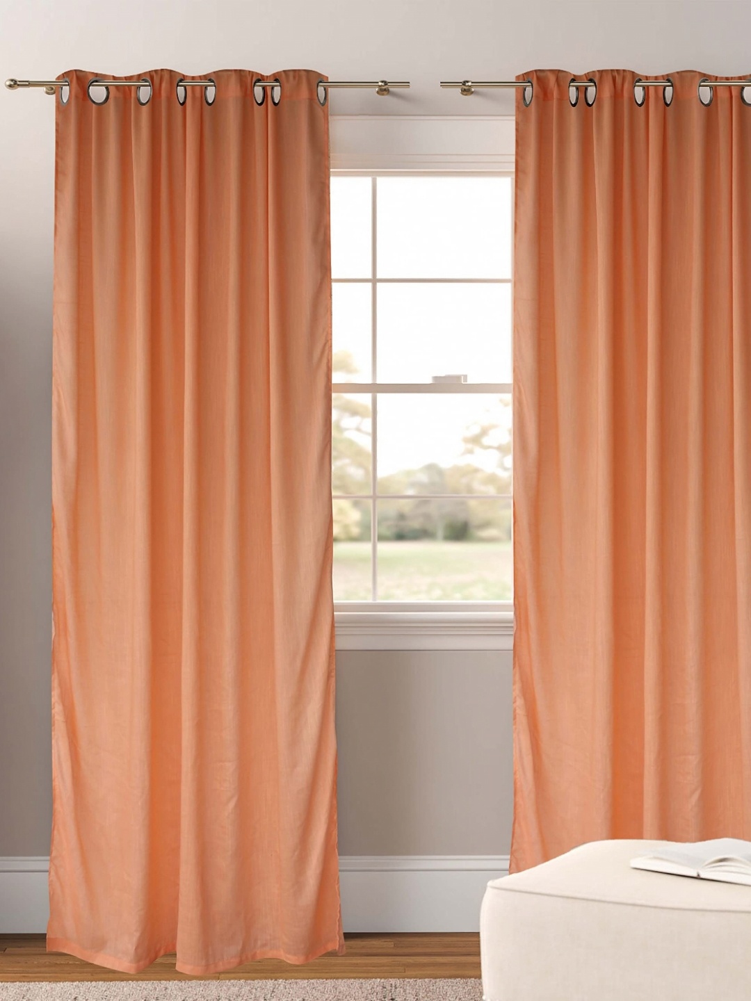 

Dekor World Multicoloured Set of 2 Sheer Long Door Curtain, Multi