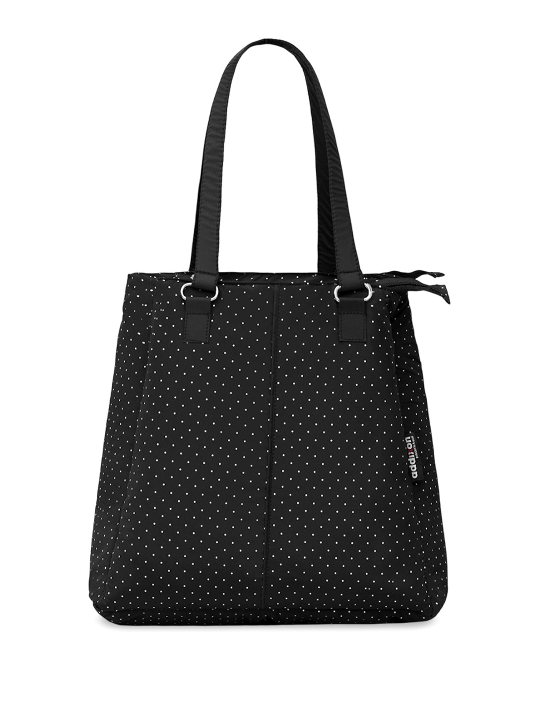 

Addixon Printed Structured Shoulder Bag with Cut Work, Black