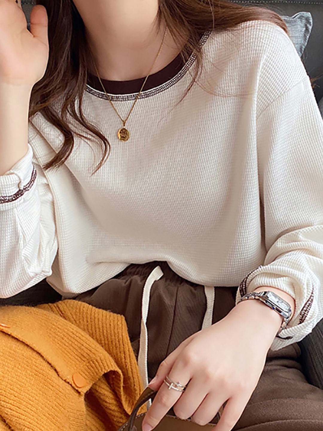 

StyleCast x Revolte Self Design Top, Beige
