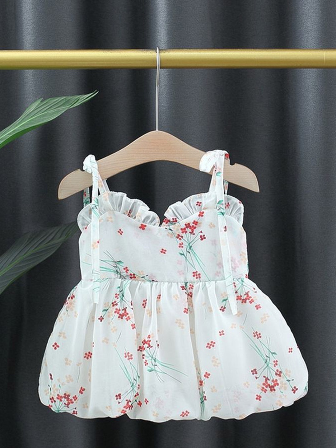 

LULU & SKY Floral Print Fit & Flare Dress, White