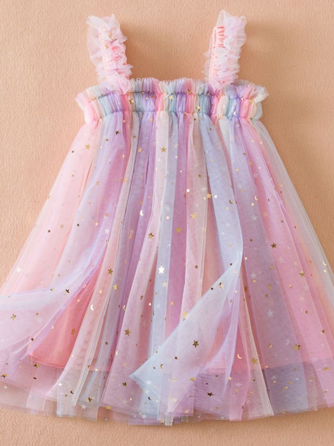 

LULU & SKY Floral Print A-Line Dress, Pink