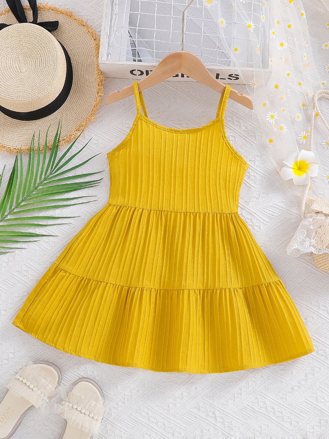 

YK Fit & Flare Dress, Yellow