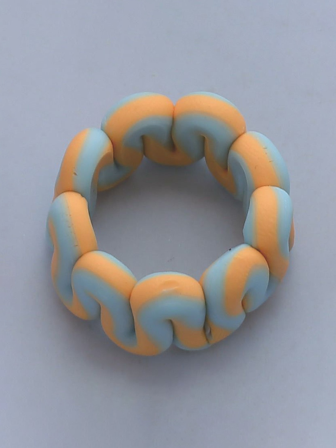 

Just Lil Things Twisted Shape Finger Ring, Blue