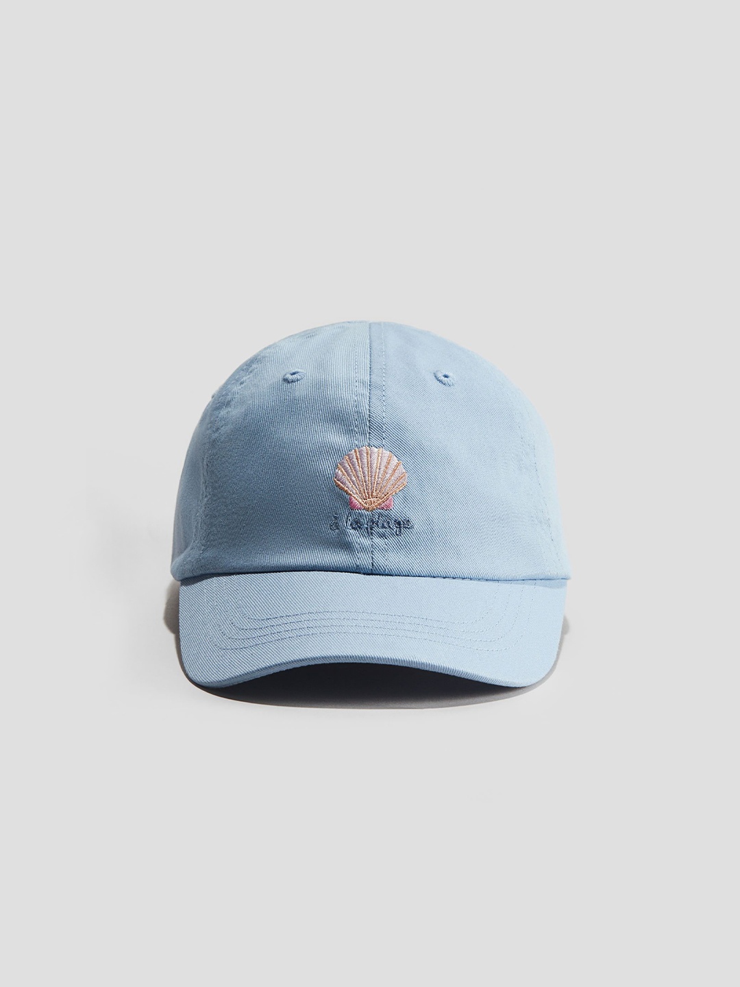 

H&M Embroidery-Detail Cap, Blue