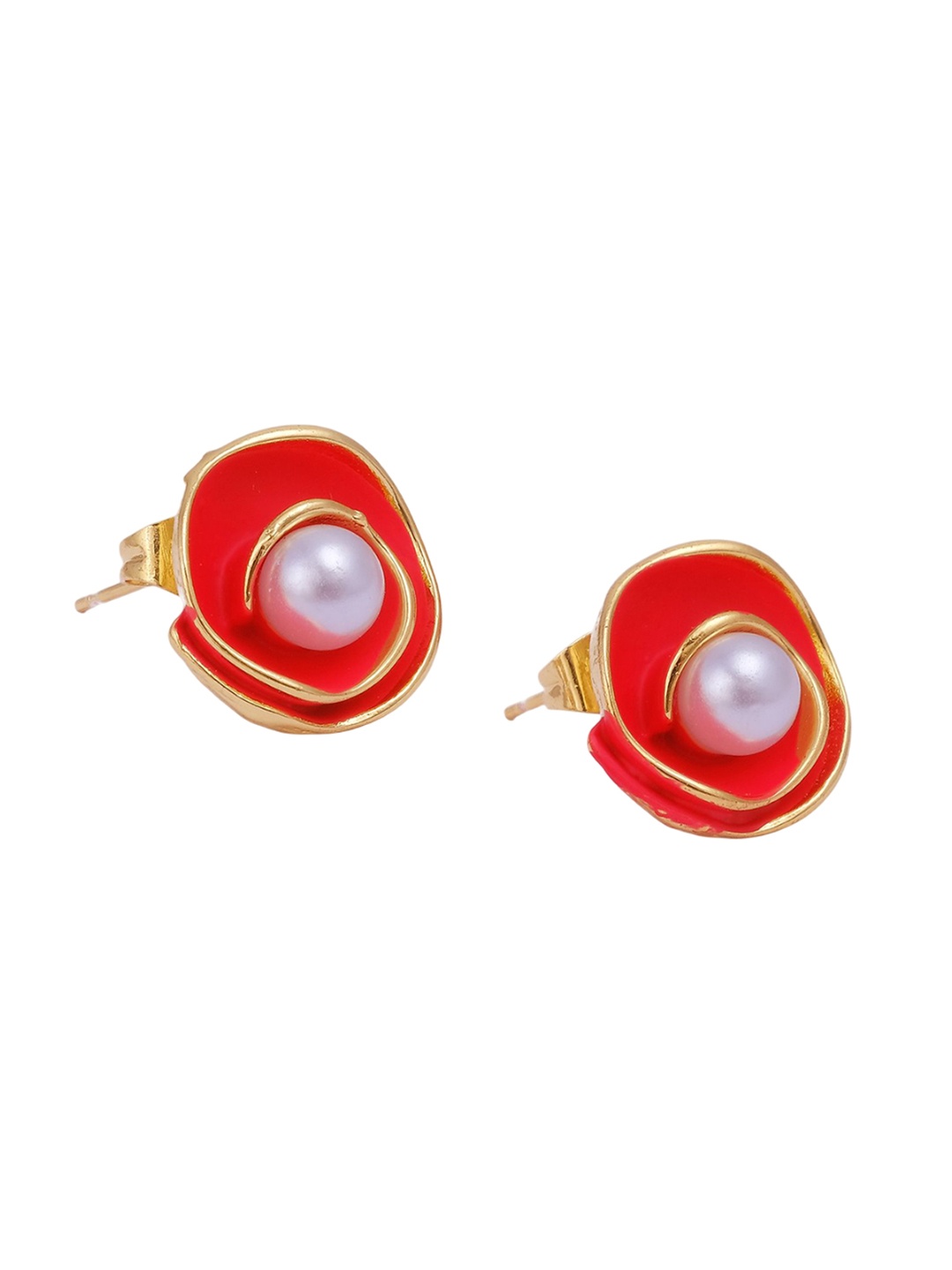 

EL JOYERO Contemporary Studs Earrings, Gold