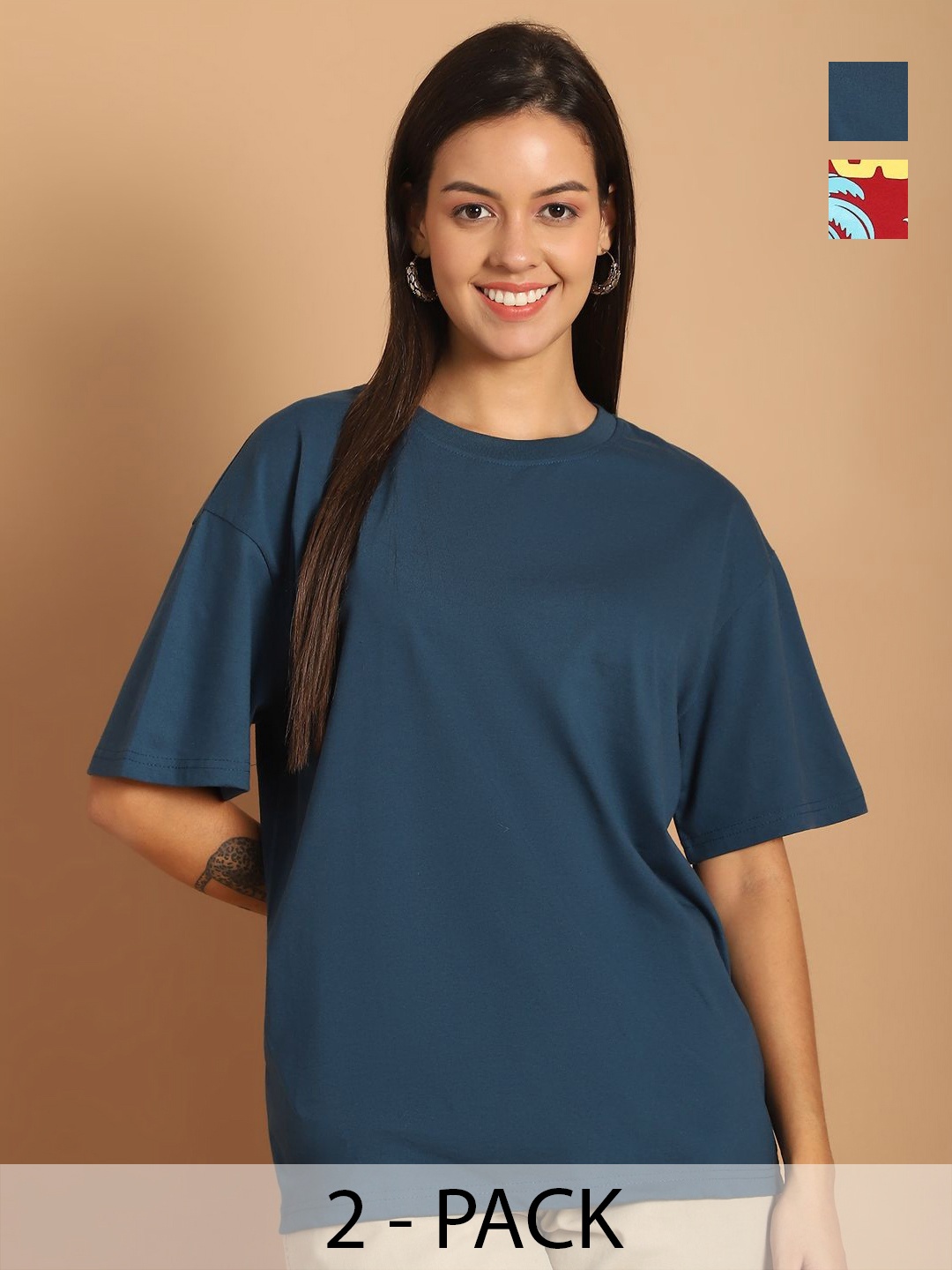 

Dreambe Women Printed T-shirt, Multi