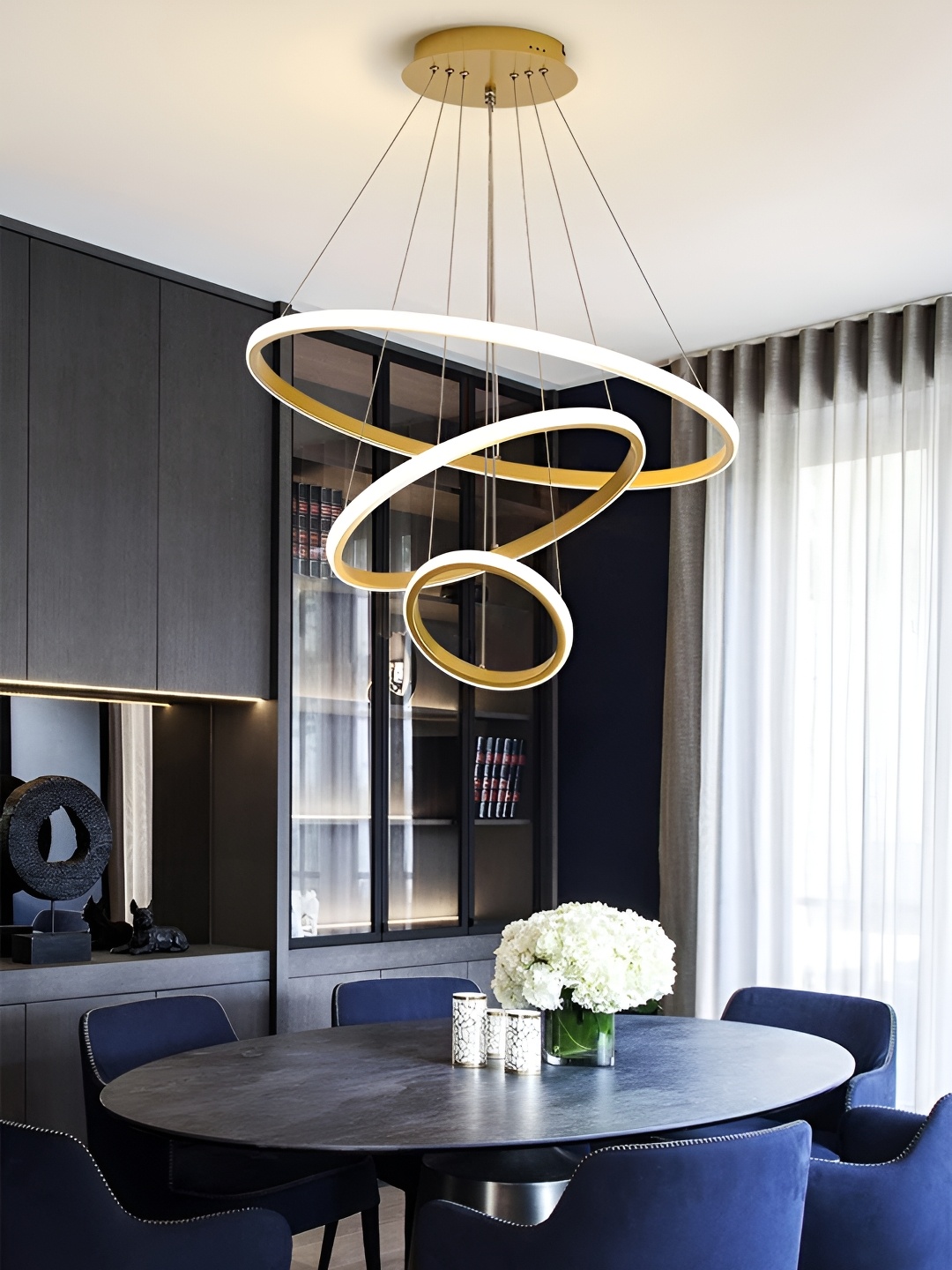 

GAUVIK Gold-Toned Aluminium Contemporary Ceiling Lamp