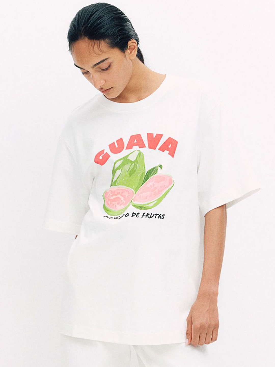 

H&M Print-Motif T-Shirt, White