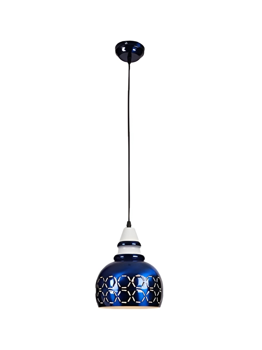 

GAUVIK Blue Textured Aluminium Ceiling Lamp